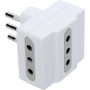 Enchufe Triple Estandar Blanco