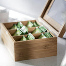 Caja Para Te Bambu Rectangular 16X21 Cm Cafe