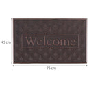 Limpiapies Welcome 45x75 cm Caucho Gris