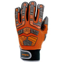 Guantes de Poliester L Naranjo fluor