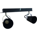 Barra Led Aurus 2 Luces Metal Negro