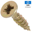 Tornillo Tirafondo Madera 5/8 6 mm 144 unidad(es)