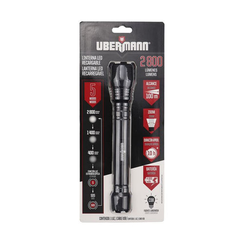Linterna De Mano Recargable 2800 Lm