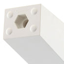 Pata inclinada abs blanca 120 mm