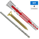 Kit TV de Tarugo DuoPower 8x65mm + Tornillo 5x70mm 4 unidades