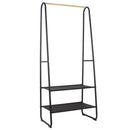 Zapatera Metal 2 Nivel(es) 64x150x40 cm Negro