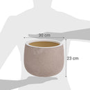 Macetero Ceuta De Ceramica 30X23 Cm Beige