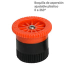 Boquilla de aspersion plastico ajustable.