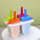 Set De 4 Moldes Para Helado Casa Bonita Multicolor 600 Ml