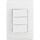Interruptor conmutador triple 9/24 10 A Luzica Blanco