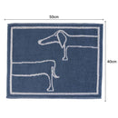 Limpiapies Bano Dog 40X50 Azul