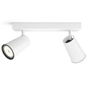 Barra Led Paisley 2 Luces Metal Blanco