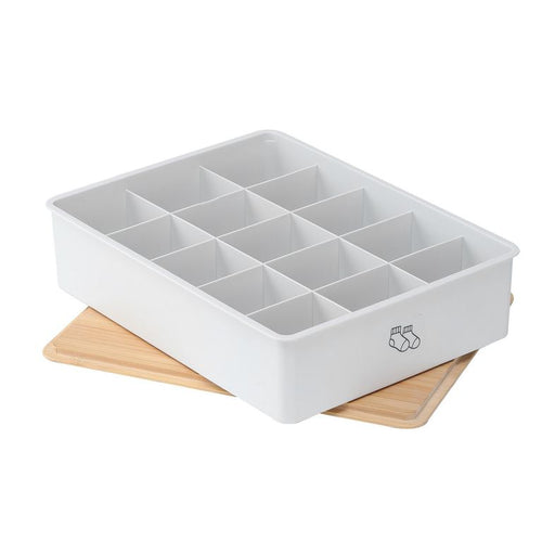 Organizador 22x8x30 cm 5.3 l Blanco, natural