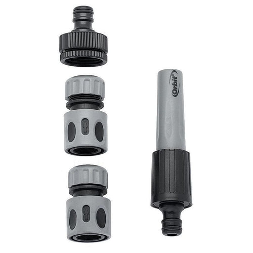 Kit Piton Riego Con Acoples De 1/2 Pulg Plastico