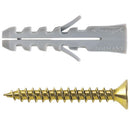 Tarugo Nylon S8mm + Tornillo 5x45mm 50 unidades