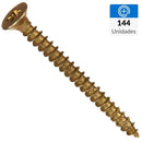 Tornillo Tirafondo Madera 2 10 mm 144 unidad(es)