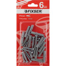 Tarugo con tornillo 6 mm 15 unidades