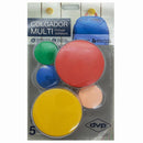 Gancho adhesivo multicolor 5 unidades
