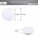 Panel Led Sobrepuesto Circular Blanco 12W Luz Fria