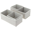 Set 4 Organizadores 14X14X0.1 Cm Beige