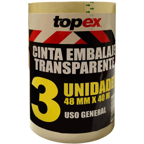 Pack cintas de embalaje 48mm x 40 m 3 un