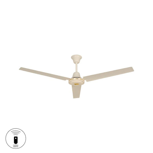 Ventilador De Techo 3 Aspas Blanco Con Control 142 Cm