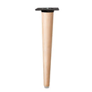 Pata madera conica 300 mm laca