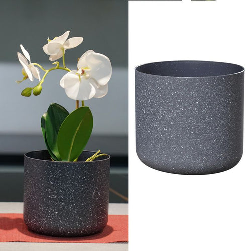 Macetero Denver de Plastico 14x12.5 cm Plomo
