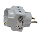 Adaptador Bipaso Schuko Triple