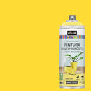Pintura Esmalte Base Agua Spray 0.4 l Mate amarillo