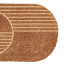Limpiapies Oval 45x75 cm Coco Multicolor