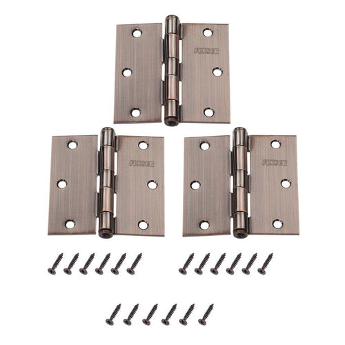 Pack 3 Unidades Bisagra 3X3'' Bronce Old
