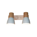 Barra Suizo 2 Luces Madera Blanco