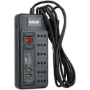 Alargador Interruptor On Off 2 Usb 6 Toma(S) 3 M Negro