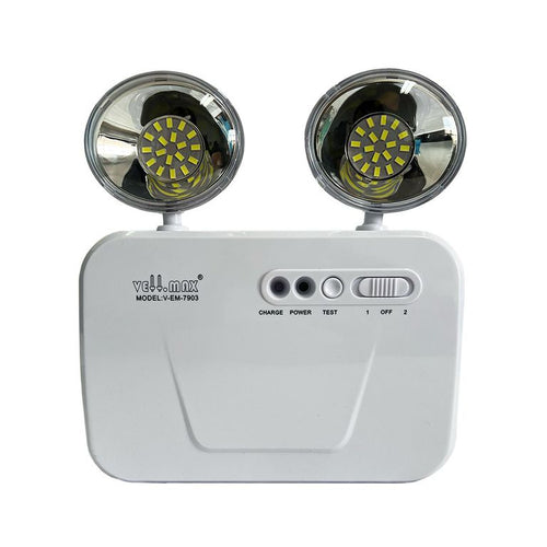Lampara Emergencia Led Doble Foco 2X3W