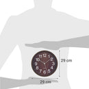 Reloj wooden 29x29cm oscuro