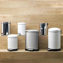 Basurero 3 Litros Metal Blanco