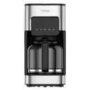 Cafetera 1.5 l 800 W Plateado/ Negro