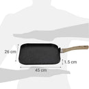 Plancha Induccion 26.8 cm Aluminio Negro