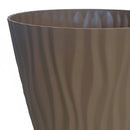Macetero De Plastico 19X17 Cm Cafe
