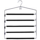 Colgador de ropa metal con 5 barras con espuma
