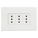 Tomacorriente Triple 10 A Blanco