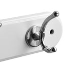 Percha 2 Ganchos Madera Blanco