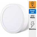 Panel Led Sobrepuesto Circular Blanco 12W Luz Calida