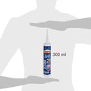 Silicona Multiuso Vidrio y Aluminio 300 ml color Aluminio
