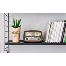Repisa Vintage Acero 2 Nivel(es) 60x24x20 cm Negro