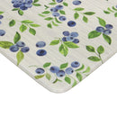 Limpiapies Floreado 45X75 Cm Pvc Gris/Azul/Verde