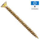 Tornillo Turbo Screw Madera Madera 2-3/8 Pulg 10 Mm 6 U.
