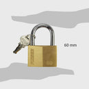 Candado 60 Mm Plata Con Llaves
