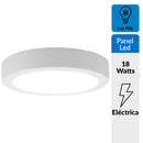 Panel LED circular 24 cm 18 W luz fria